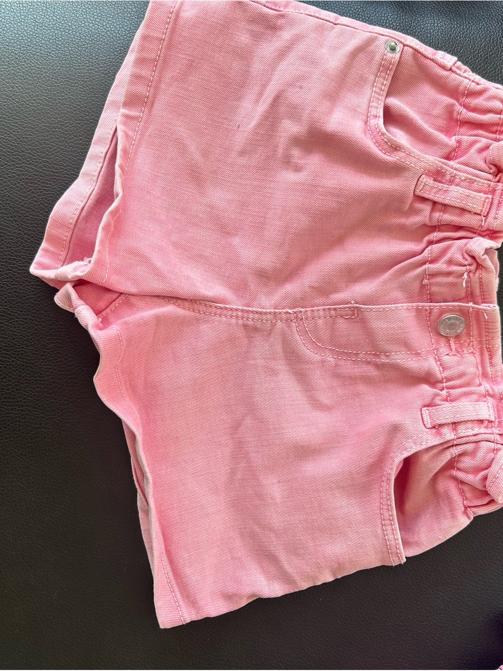 Zara Pink Girls Stretch Denim Shorts